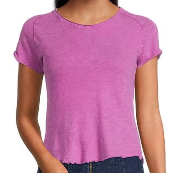 We The Free Tops - Women's Free People-We the Free Pink Baby Doll Tee - MEDIUM